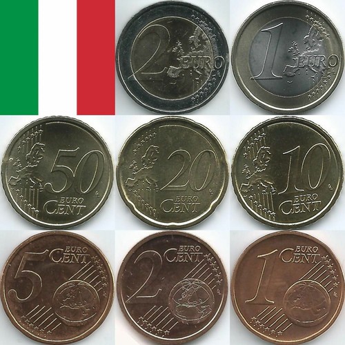 Italien euromünzen von 2002 - italien,