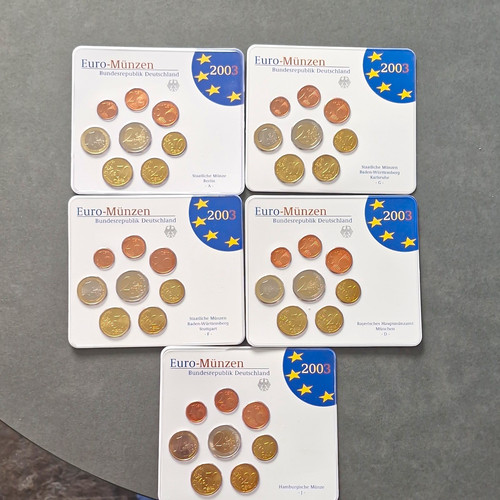 Brd euro kursmünzensatz - euro-kursmünzensatz, 2003