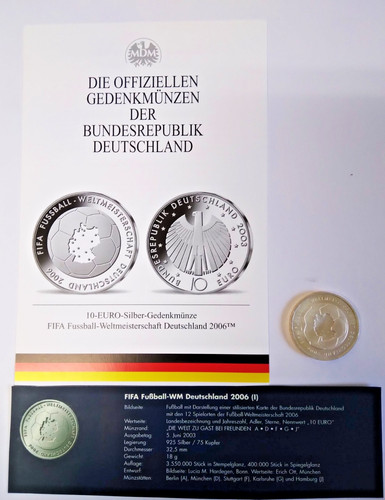 Euro 2003 silber fifa - silber, pp
